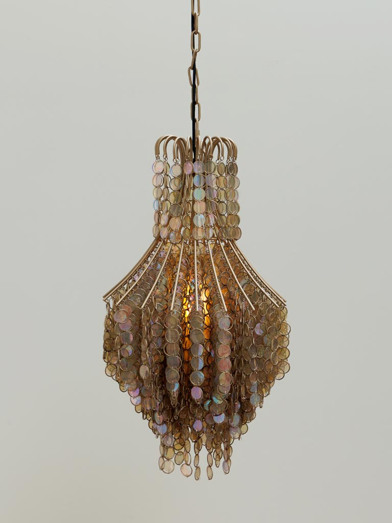 Iridescent hanging lamp Ariel