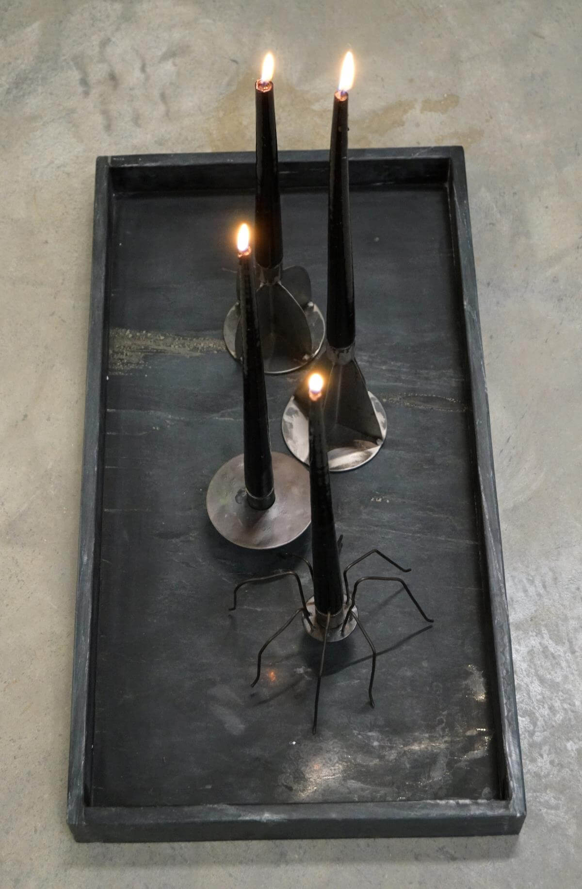 trademark living marble tray black large