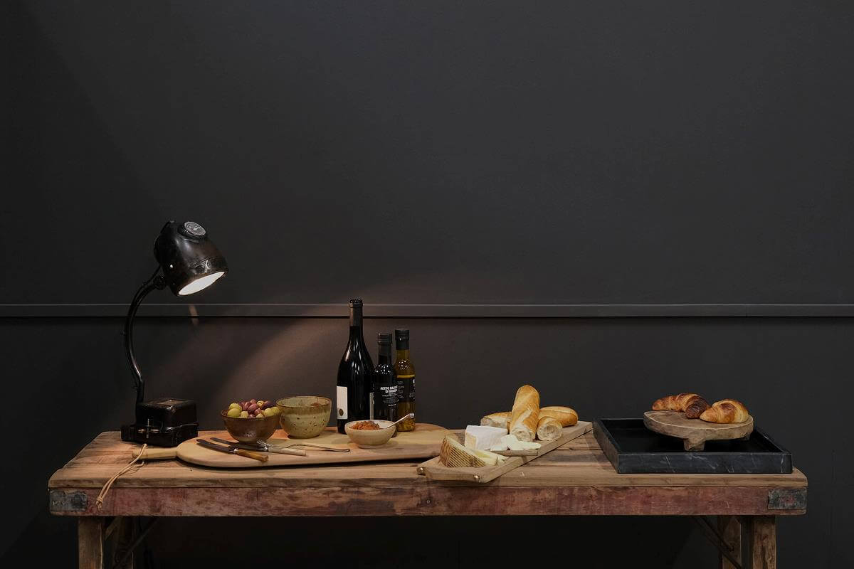trademark living Marco kvadratisk marmor bakke black