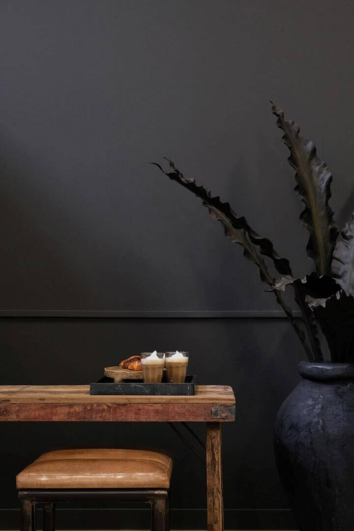 trademark living Marco kvadratisk marmor bakke black