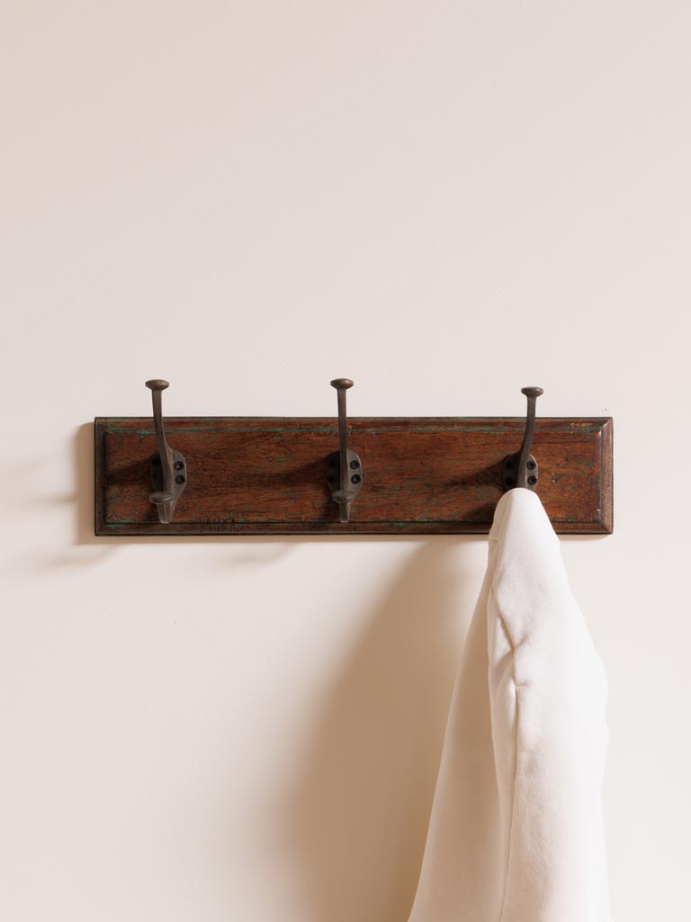 Wall coat rack, 3 hooks