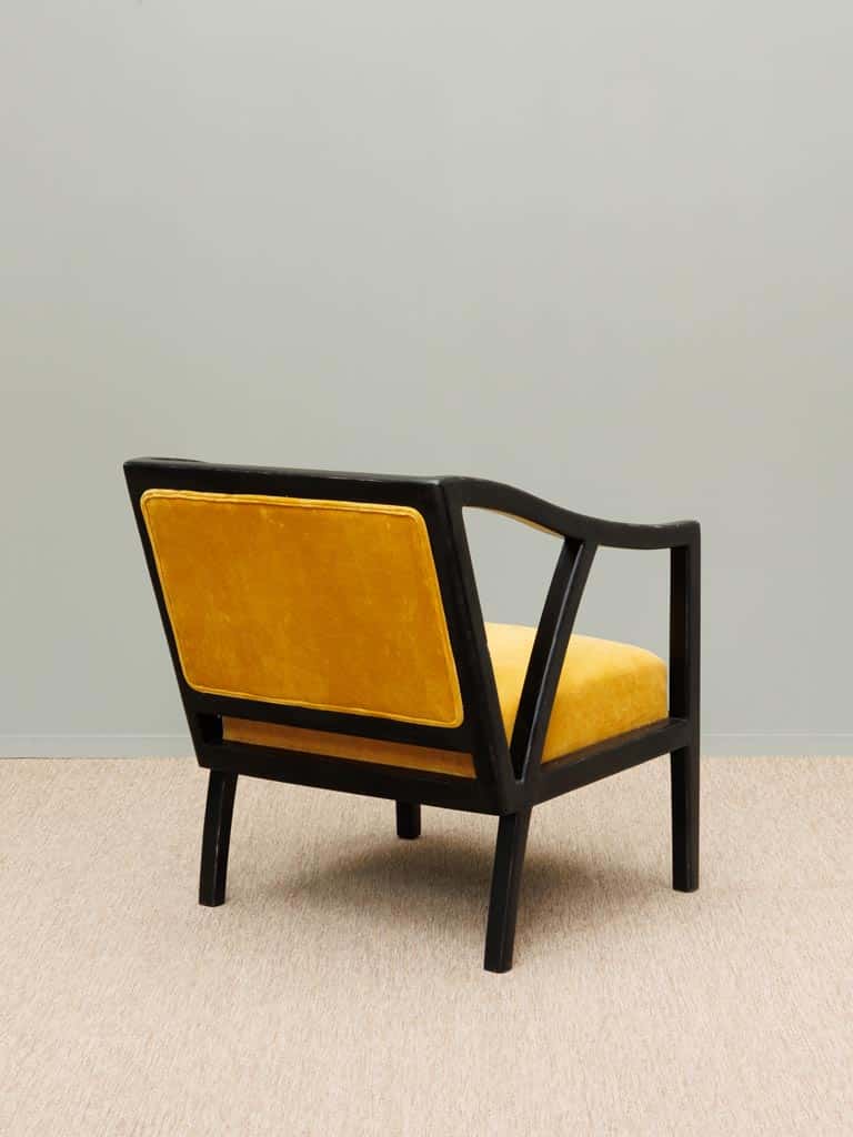 Chehoma Embroidered armchair curcuma