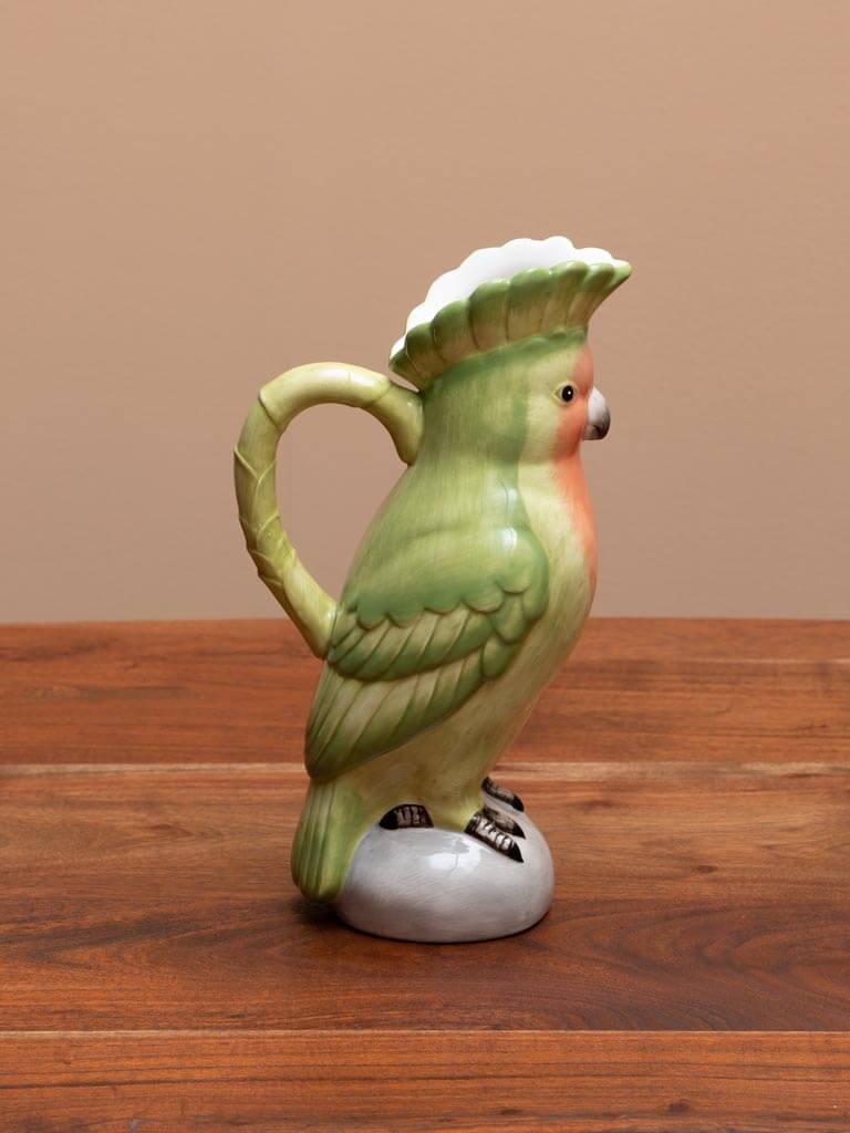 Chehoma Ceramic parrot pitcher