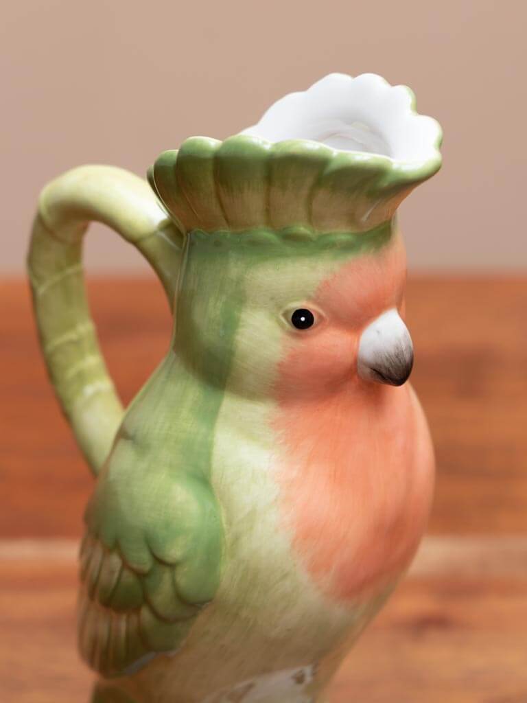 Chehoma Ceramic parrot pitcher