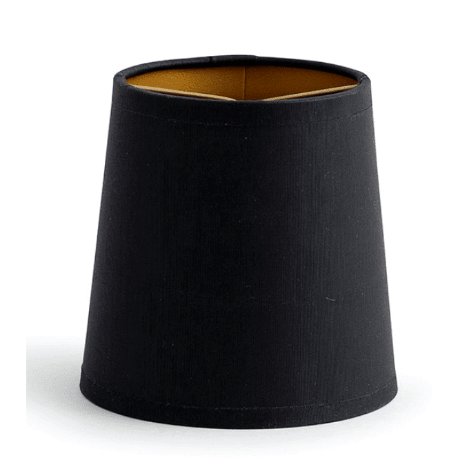 Flamant clips lampshade black/gold 10cm