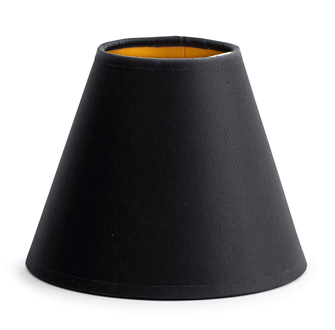 Flamant clips lampshade black/gold 11cm