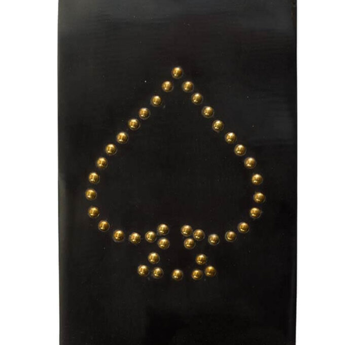 Chehoma card game box with ace in studs