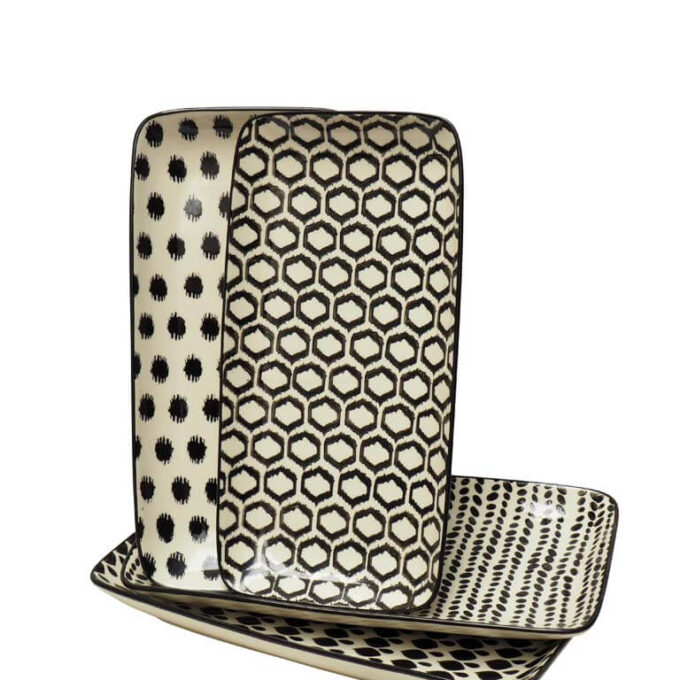 Chehoma arlequin cake plates