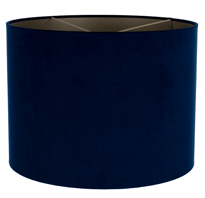 Lifestyle Brighton velvet lampshade blue 40cm