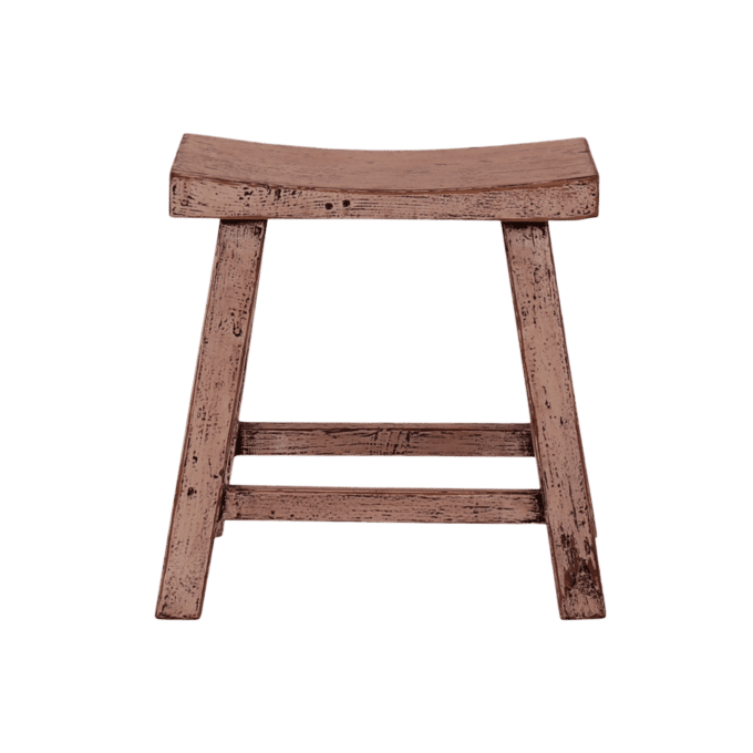 GS Stool hollow laquered white