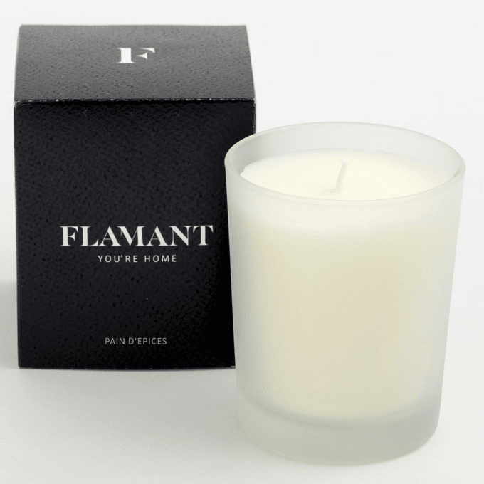 Flamant lin scented Candle pain d'épices