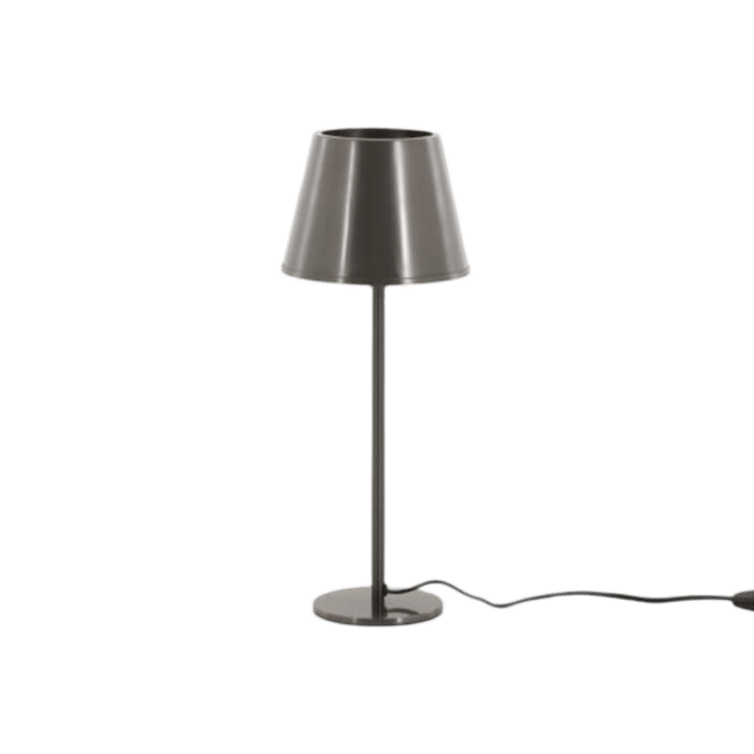 ITAI, table lamp with shade, brass, grey