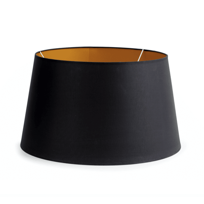 Flamant lindro lampshade black/gold 28cm