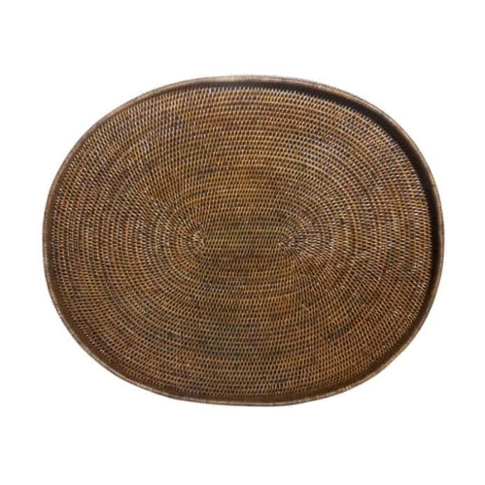 Flamant Tray Togo Maxi Oval