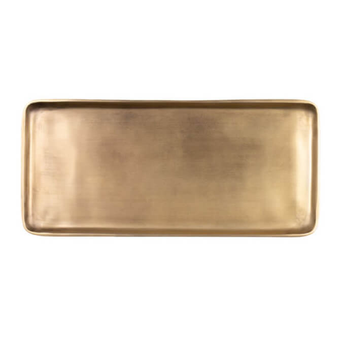 Lifestyle Rectangular Tray Gold L