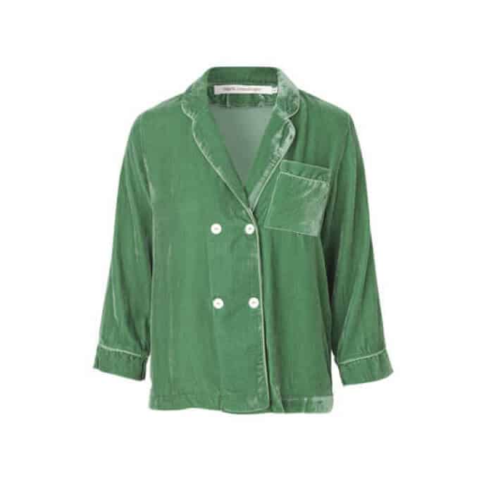 Silki Velvet jakki Emerald Green