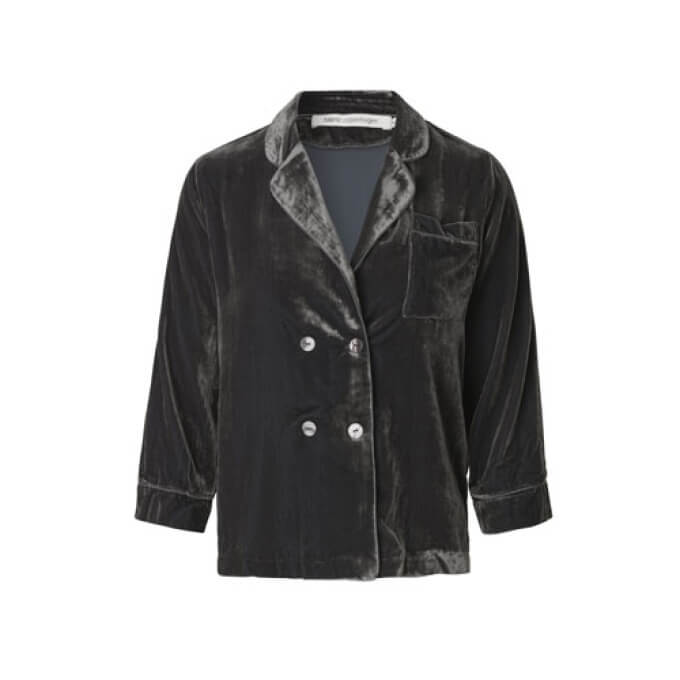 Silki Velvet Jakki Dark Grey