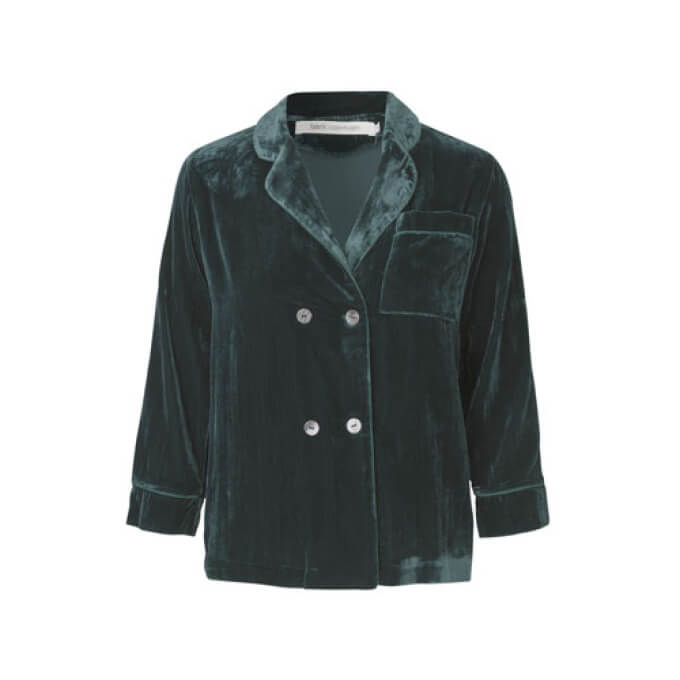 Silki Velvet Jakki Petrol