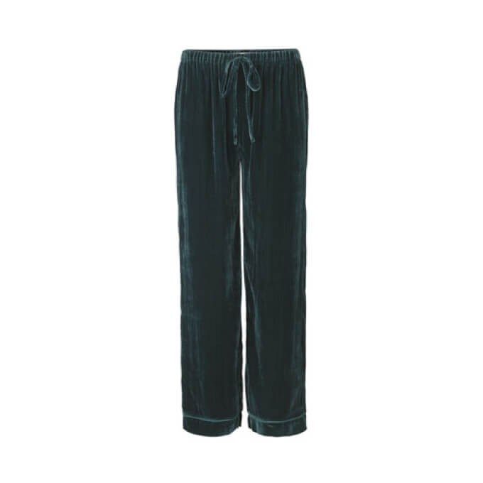 Silki Velvet Buxur Petrol L