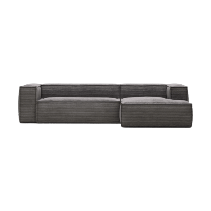 Blok 3 Seater Lounge Sofa Gray
