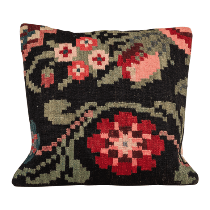 Cushion rose kilim