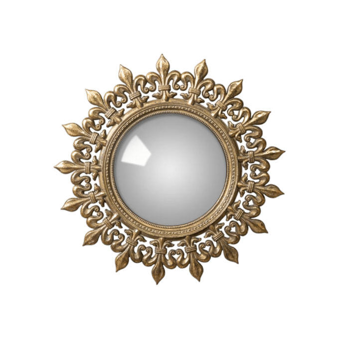 Chehoma Convex mirror antique gold