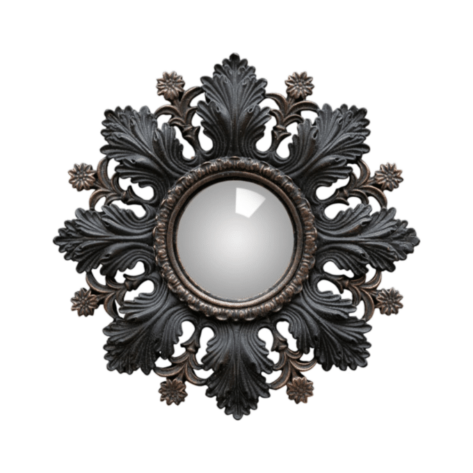 chehoma Convex mirror antique black