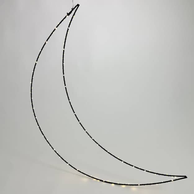 Bazar Guirlande moonlight, 75 cm black