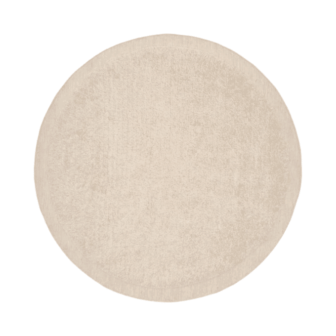 Marley round wool rug, White 200 cm